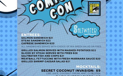 Indulge in Superhero Delights: Saltwater’s Special Limited-Time Menu at Comic Con San Diego 2023